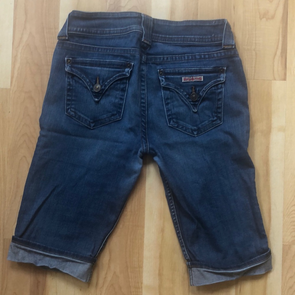 Hudson Jean Palermo Knee Cuffed shorts size 28 Bermuda  denim